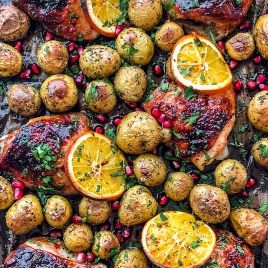 Honey Orange Chicken and Potatoes