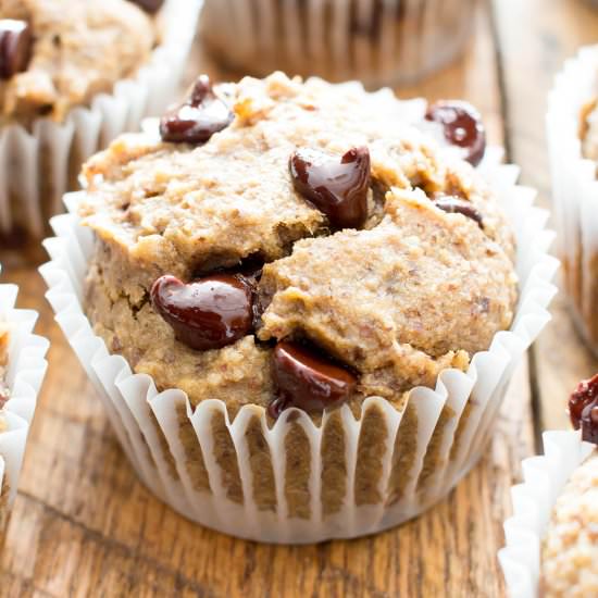 Moist Banana Chocolate Chip Muffins