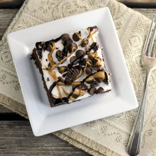 Chocolate Peanut Butter Dump Cake