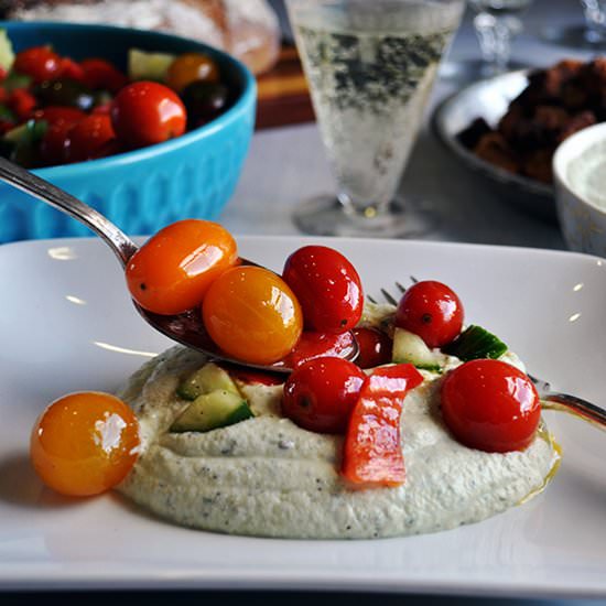 Tomato Salad with Whipped Ricotta