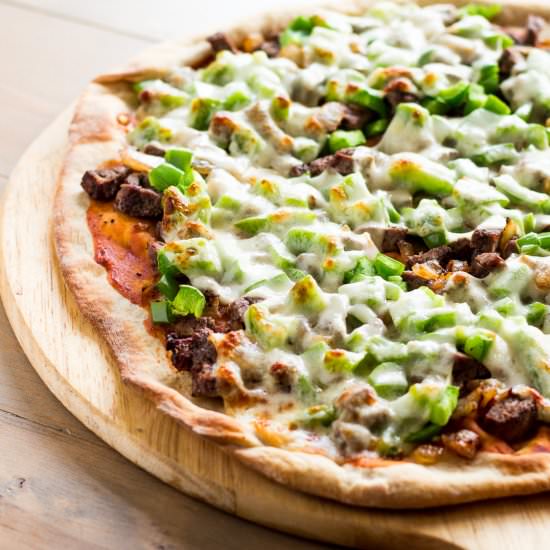 Philly Cheesesteak Pizza