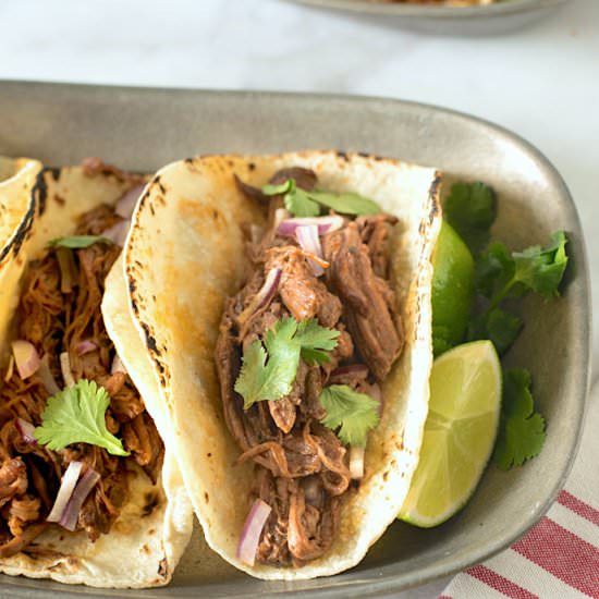 Slow Cooker Barbacoa Tacos