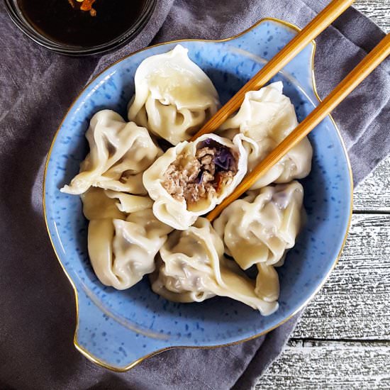 Simple Pork & Mushroom Dumplings