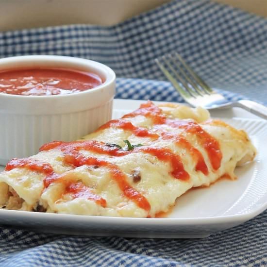 Creamy Chicken Enchiladas (Easy)