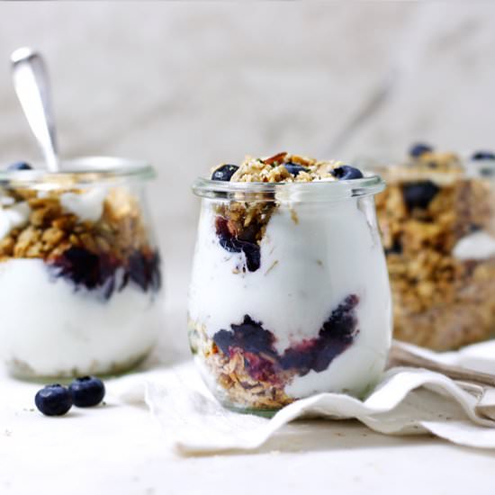 Blueberry Hemp Home Skillet Granola