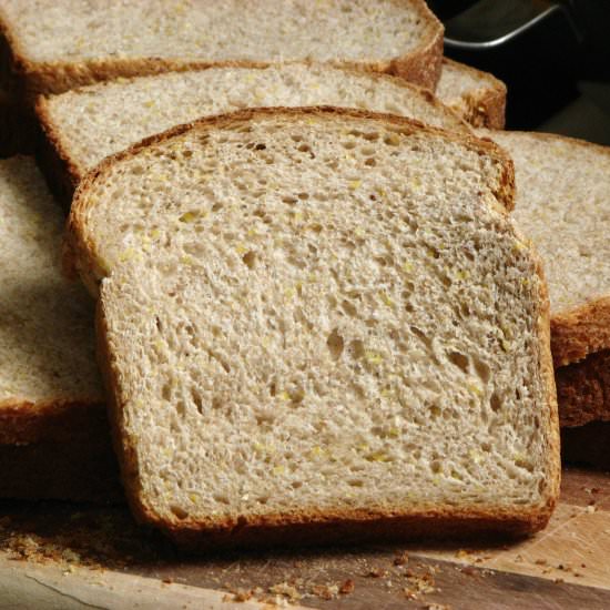 Cornmeal sourdough bread