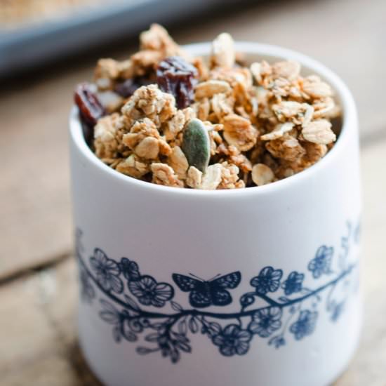 Oil Free Pumpkin Spice Granola