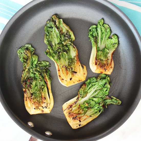 Bok Choy with Garlic & Chilli