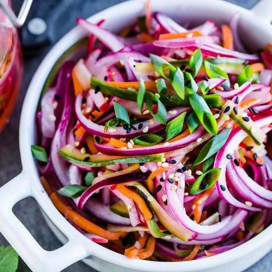 Quick Fridge Pickled Vegetables