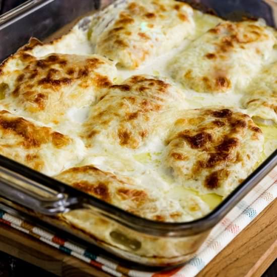 Low-Carb Chicken Cordon Bleu Bake