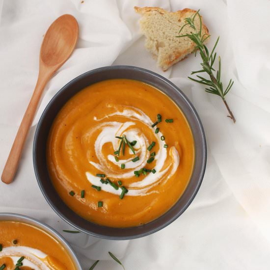 Pumpkin and Sweet Potato Soup