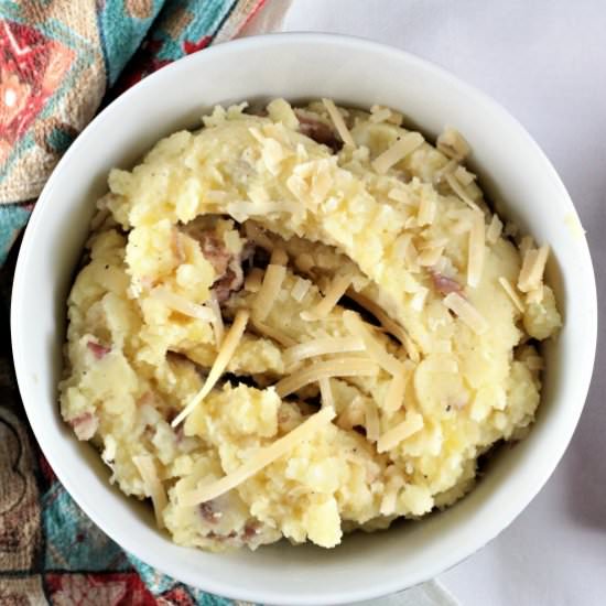 Asiago Garlic Mashed Potatoes