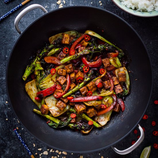 Peanut Tofu Stir Fry