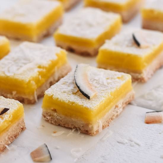 Coconut Lemon Bars (dairy-free)