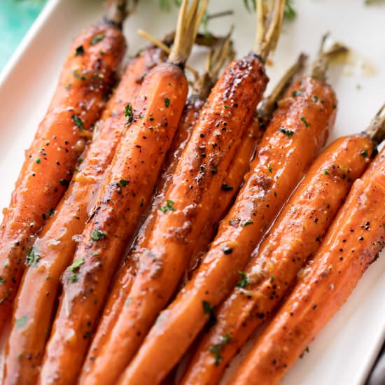 Slow Cooker Roasted Carrots