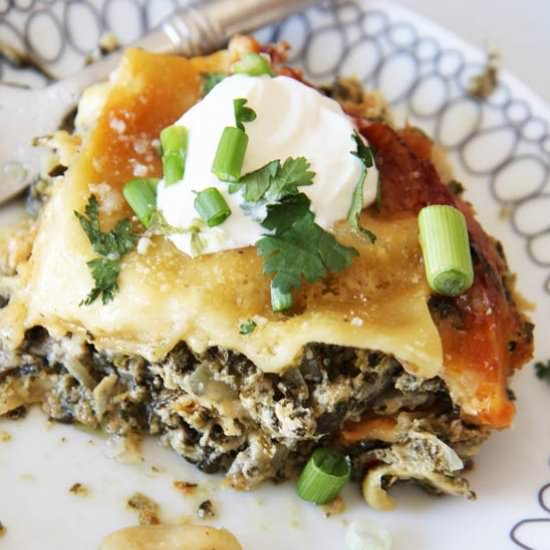 Slow Cooker Spinach Lasagna