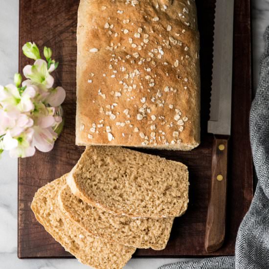 Homemade Honey Whole Wheat Bread