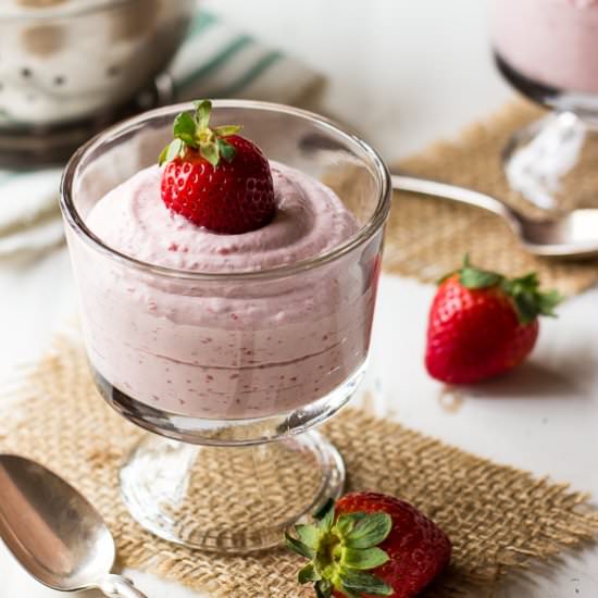 Strawberry Mousse Cups