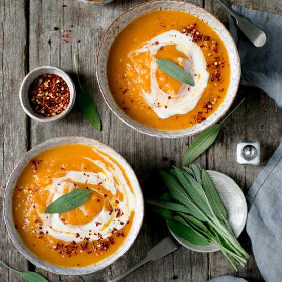 Spicy Butternut Squash Soup
