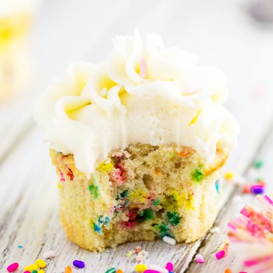 Best Homemade Funfetti Cupcakes