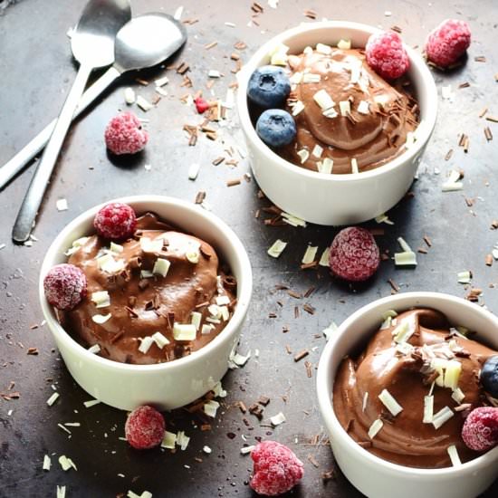 Vegan Chocolate Banana Mousse