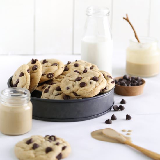 Tahini Chocolate Chip Cookies