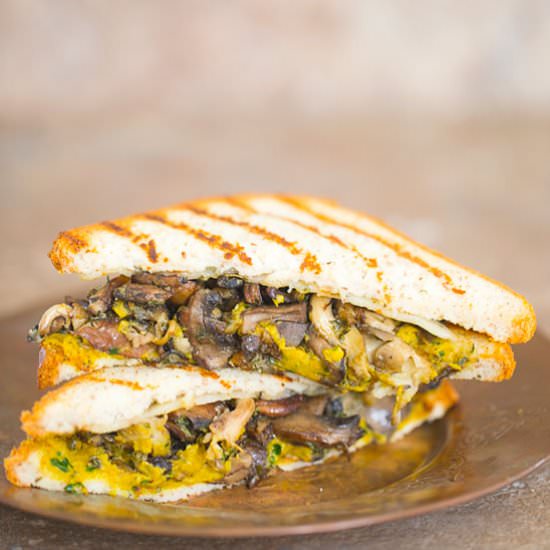 Mushroom Grilled Cheese Sandwich