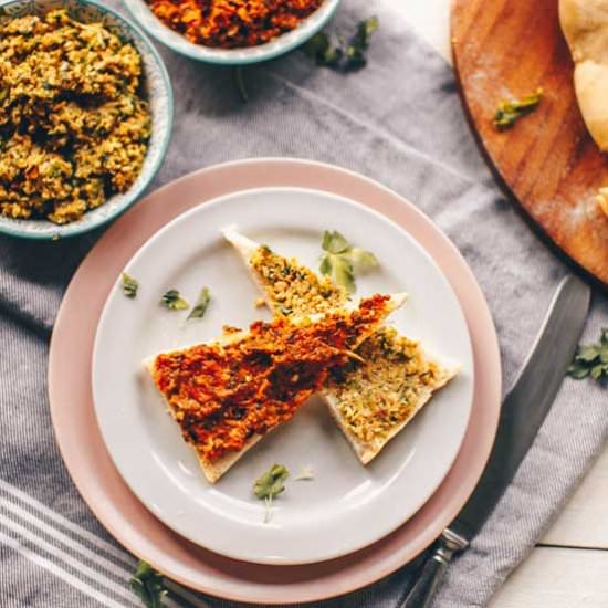 Red and green tapenade