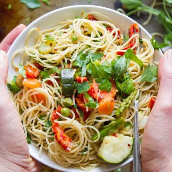 Vegan Pasta Primavera