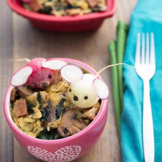 Vegan Spaghetti Squash Carbonara