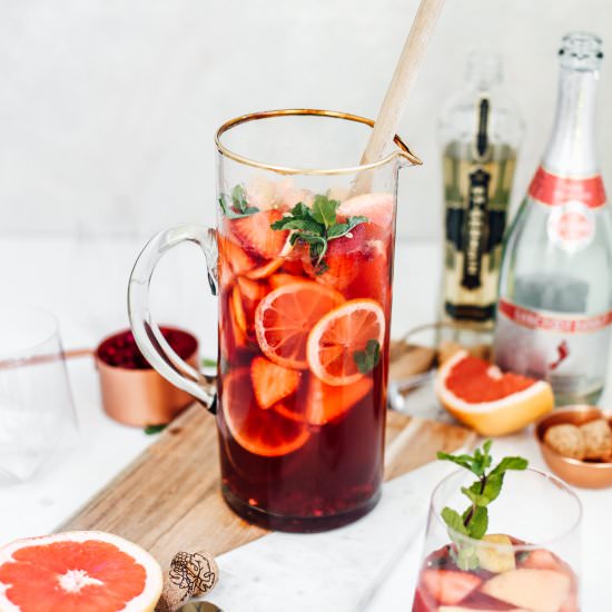 Strawberry Champagne Sangria