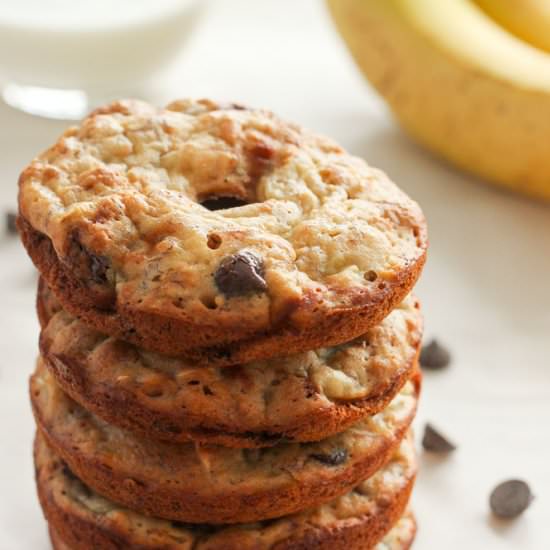 Healthy Donuts with Chocolate Chips