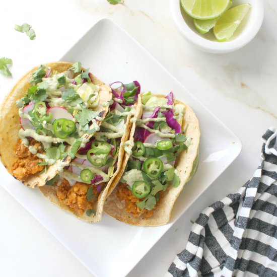 Smashed Chickpea Tacos
