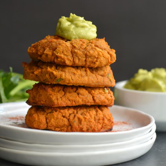 Baked Lentil Sweet Potato Falafel