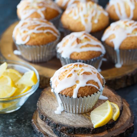 Lemon Pound Cake Muffins