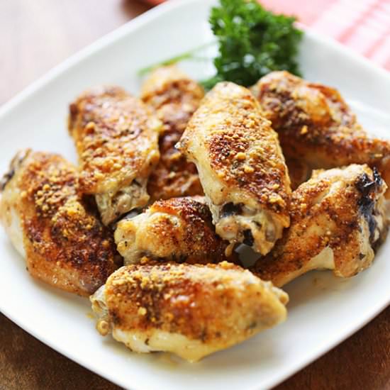 Baked Parmesan Chicken Wings