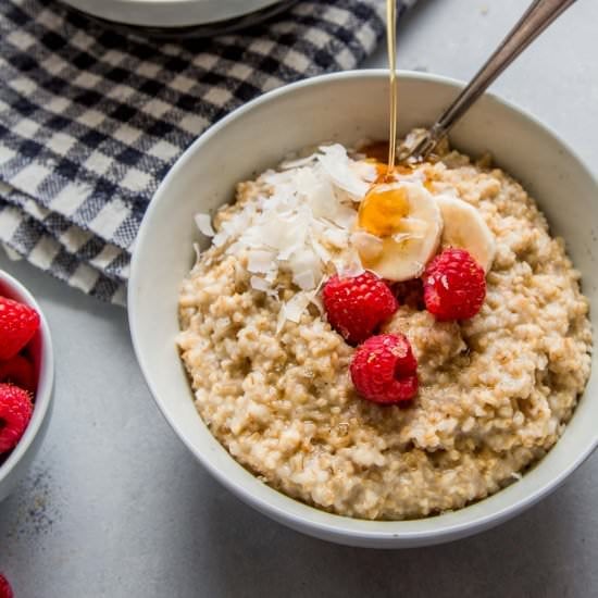Instant Pot Steel Cut Oatmeal