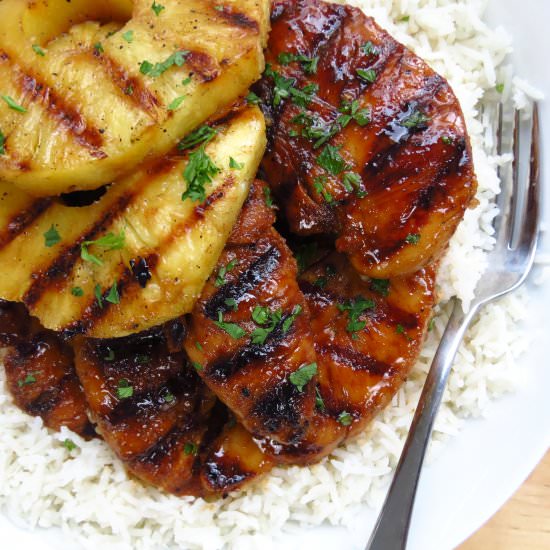 Hawaiian Chicken with Coconut Rice