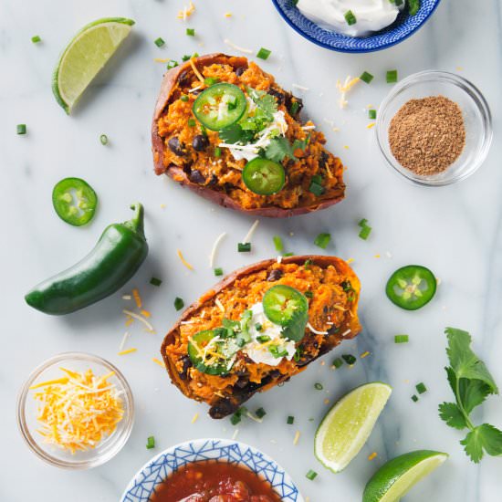 Twice Baked Sweet Potatoes