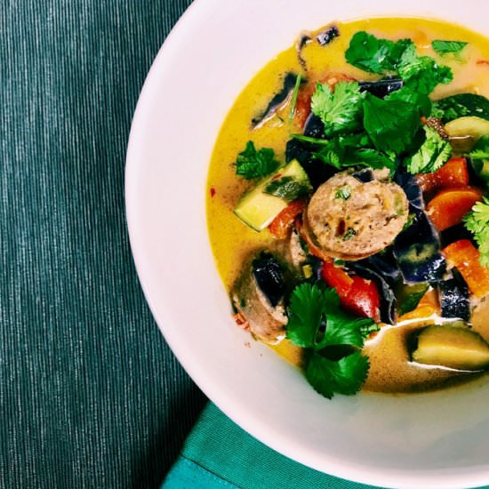Green Curry with Sausage