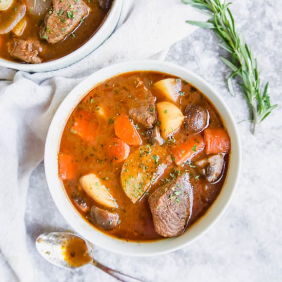 Paleo Slow Cooker Irish Beef Stew