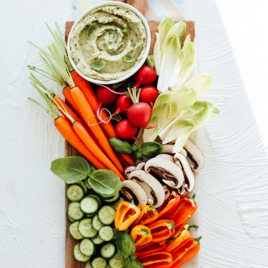 Garlic & Basil Cannellini Bean Dip