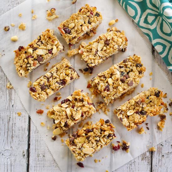 Chewy Fruit & Nut Granola Bars
