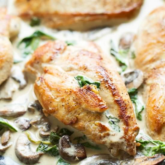 Creamy Lemon & Mushroom Chicken