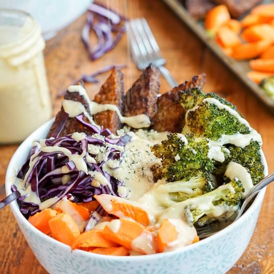 Roasted Vegetable Quinoa Bowls