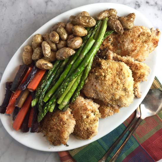 Baked Mustard Chicken Thighs