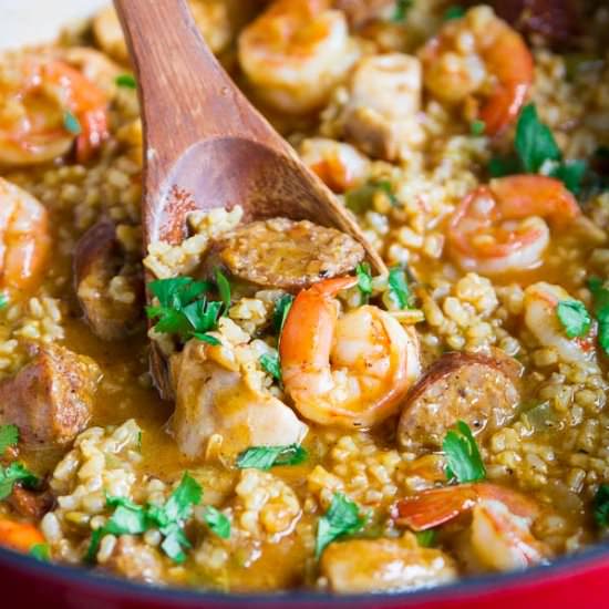 Brown Rice Jambalaya