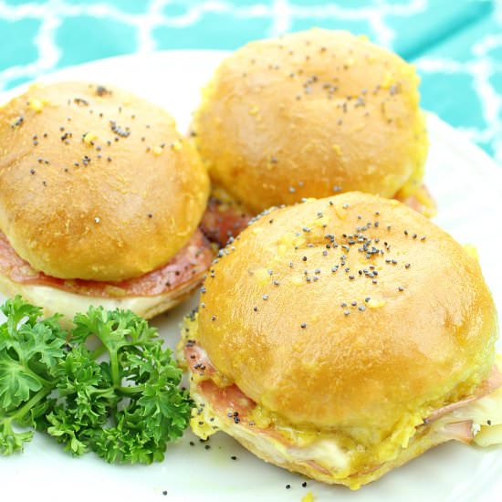 Italian Ham and Cheese Sliders