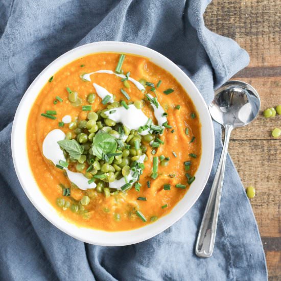 Carrot Ginger Sweet Potato Soup