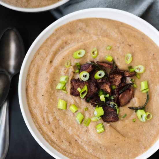 Loaded Potato & Cauliflower Soup
